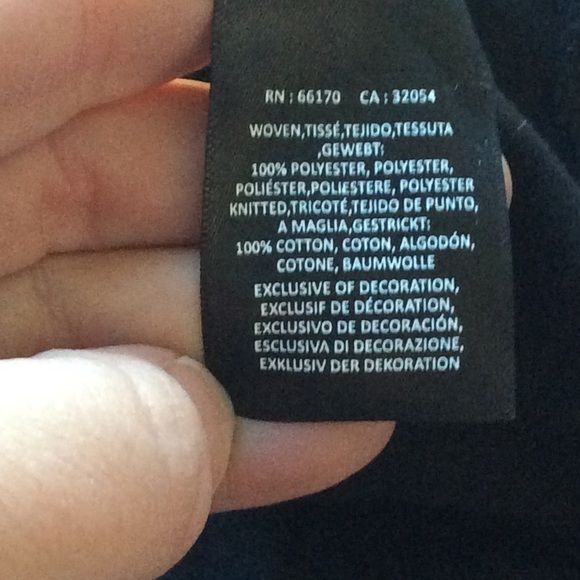 Akemi + Kin black sheer sleeve top S - Picture 5 of 5